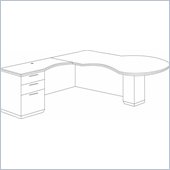 DMi Pimlico Veneer L-Shape Wood Desk
