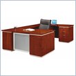 ADD TO YOUR SET: DMi Pimlico Veneer Executive Right U-Shaped Desk (Assembled)