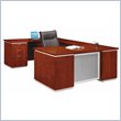 ADD TO YOUR SET: DMi Pimlico Veneer Executive Left U-Shaped Desk (Assembled)