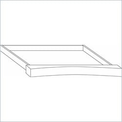DMi Pimlico Veneer Optional Center Keyboard 72 in. Drawer for Single Pedestal Desks and Credenzas