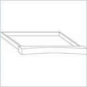 DMi Pimlico Veneer Optional Center Keyboard Drawer for 66 in. Single Pedestal Desks