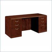 DMi Summit 72 in. Wood Kneehole Credenza in Cherry