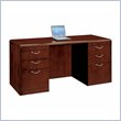 ADD TO YOUR SET: DMi Summit 66 in. Wood Kneehole Credenza in Cherry (Flat Pack)