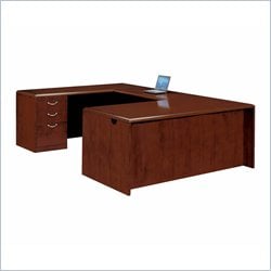 DMi Summit Executive Left U Shaped Desk Flat Pack Reeded Edge Furniture Office Desks Executive Desks DMi 211485 164230