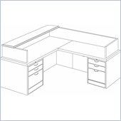 DMi Summit Right L-Shaped Reception Desk (Flat Pack)
