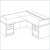 DMi Summit Left L-Shaped Reception Desk (Assembled)