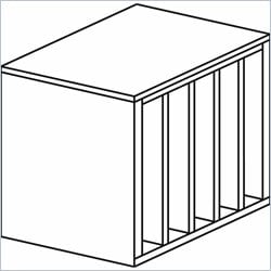 DMi Summit Vertical Letter Tray Organizer-Coped Edge