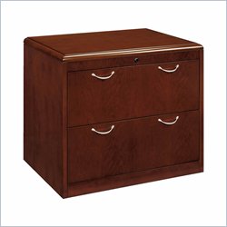 DMi Summit 2 Drawer Wood Lateral File in Cherry Finish-Reeded Edge