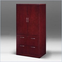 DMi Summit 2 Drawer Lateral Wood File Storage Unit in Cherry-Coped Edge
