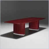 DMi Summit 10' Boat Shaped Coneference Table with Slab Base in Cherry