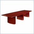 ADD TO YOUR SET: DMi Summit 12' Boat Shaped Coneference Table with Slab Base in Cherry