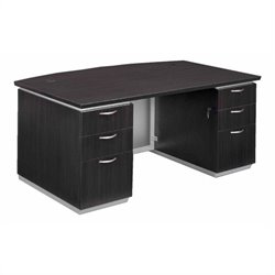 DMi Pimlico Laminate Executive Bow Front Desk (Assembled)