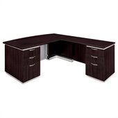 DMi Pimlico Laminate Executive Right Bow Front L-Shaped Desk (Flat Pack)