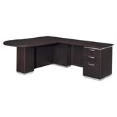 DMi Pimlico Laminate Right L-Shape Wood Peninsula Desk (Flat Pack)