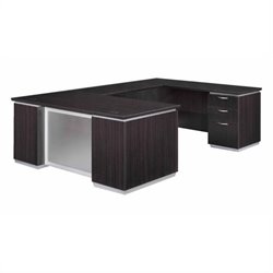 DMi Pimlico Laminate Executive Right U-Shaped Desk (Assembled)
