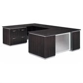 DMi Pimlico Left Lateral File U-Shape Wood Desk (Assembled)