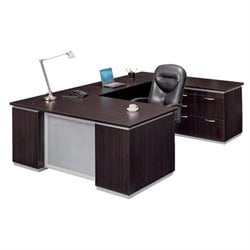 DMi Pimlico Right Personal File U-Shape Wood Desk (Flat Pack)