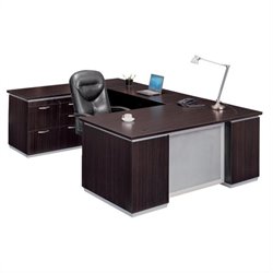 DMi Pimlico U-Shape Left Wood Computer Desk Set (Flat Pack)