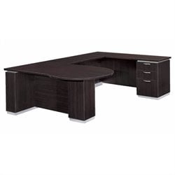 DMi Pimlico Right U-Shape Wood Peninsula Desk (Partially Assembled)