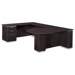 DMi Pimlico Left Peninsula U-Shape Wood Desk (Partially Assembled)