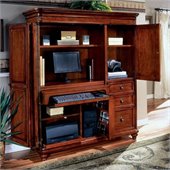 DMi Antigua Wood Computer Armoire in Cherry