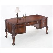 DMi Balmoor Wood Writing Desk in Bordeaux Cherry