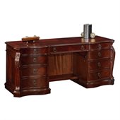 DMi Balmoor Wood Kneehole Credenza in Bordeaux Cherry