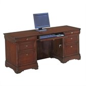 DMi Rue de Lyon Wood Kneehole Credenza in Chocolate Patina
