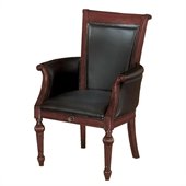 DMi Rue de Lyon High Back Guest Chair in Black Leather