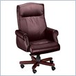 Allura Office Seating Executive Burgundy Leather Office Chair with Nail Trim by Allura Office