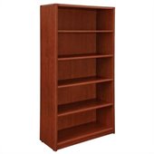 DMi Fairplex 65 5-Shelf Open Bookcase in Cognac Cherry