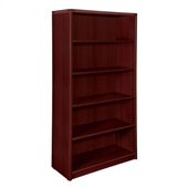 DMi Fairplex 65 5-Shelf Open Bookcase in Mahogany