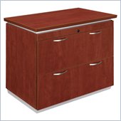 DMi Pimlico Laminate 2 Drawer Lateral Wood File in Cognac Cherry