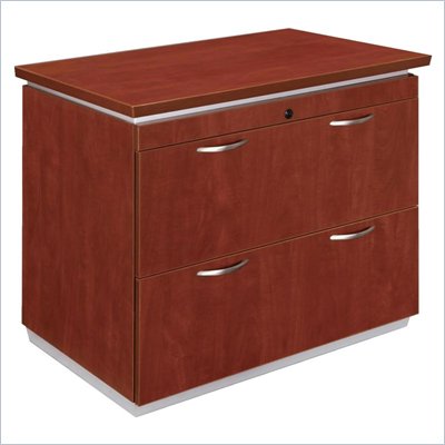 DMi Pimlico Laminate 2 Drawer Lateral Wood File in Cognac Cherry