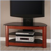 Walker Edison 42 Regal Corner TV Stand with Mount in Black