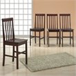 ADD TO YOUR SET: Walker Edison Solid Wood Dining Side Chairs in Espresso (Set of 4)