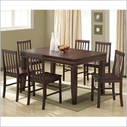 Walker Edison 7-piece Fancy Solid Wood Dining Set - Espresso