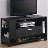 Walker Edison 44 Inch Wood Game TV Stand in Black