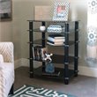 ADD TO YOUR SET: Walker Edison Everest Multi Level Black Component Stand