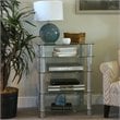 ADD TO YOUR SET: Walker Edison Everest Multi Level Clear Component Stand
