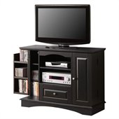 Walker Edison 42 Inch Bedroom TV Console with Media Storage in Black