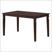 Walker Edison Bentley 60 in. Wood Dining Table in Espresso