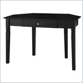 Walker Edison 48 in. Wood Corner Desk in Black