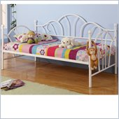 Walker Edison Metal Twin Daybed in White