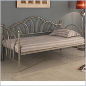 Walker Edison Metal Twin Daybed in Pewter Metallic