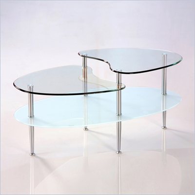 Walker Edison 38 in. Mariner Oval Coffee Table
