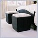 Stanley Furniture Portofino Basque Black Woven Storage Cube