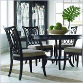 Stanley Furniture Hudson Street Round Casual Dining Table in Dark Espresso Finish