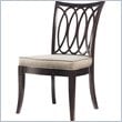 ADD TO YOUR SET: Stanley Furniture Hudson Street  Fabric Side Chair in Dark Espresso Finish