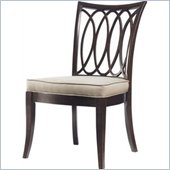 Stanley Furniture Hudson Street  Fabric Side Chair in Dark Espresso Finish